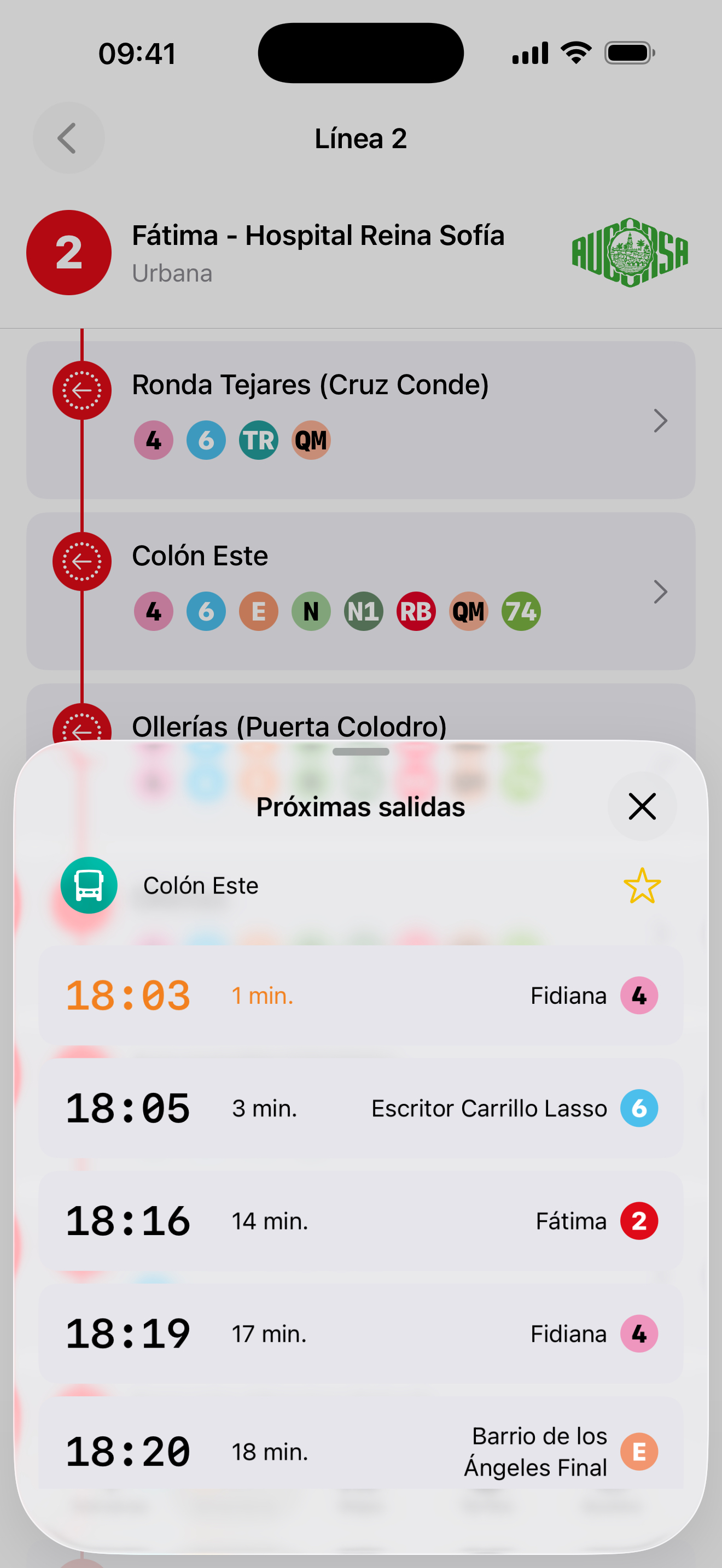 Cordomove App Interface