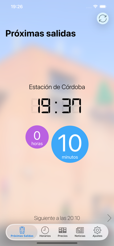 Captura de estimaciones en UCOtren